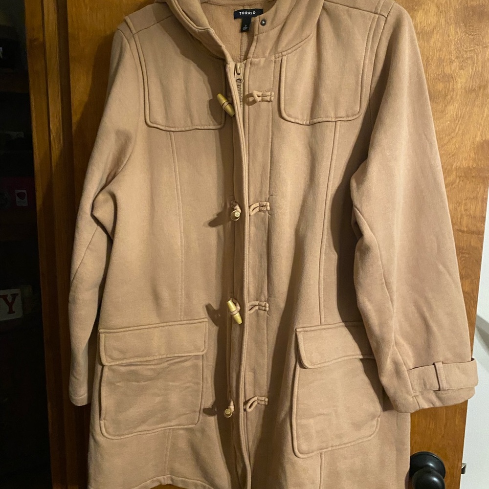 Torrid Tan Hooded Coat